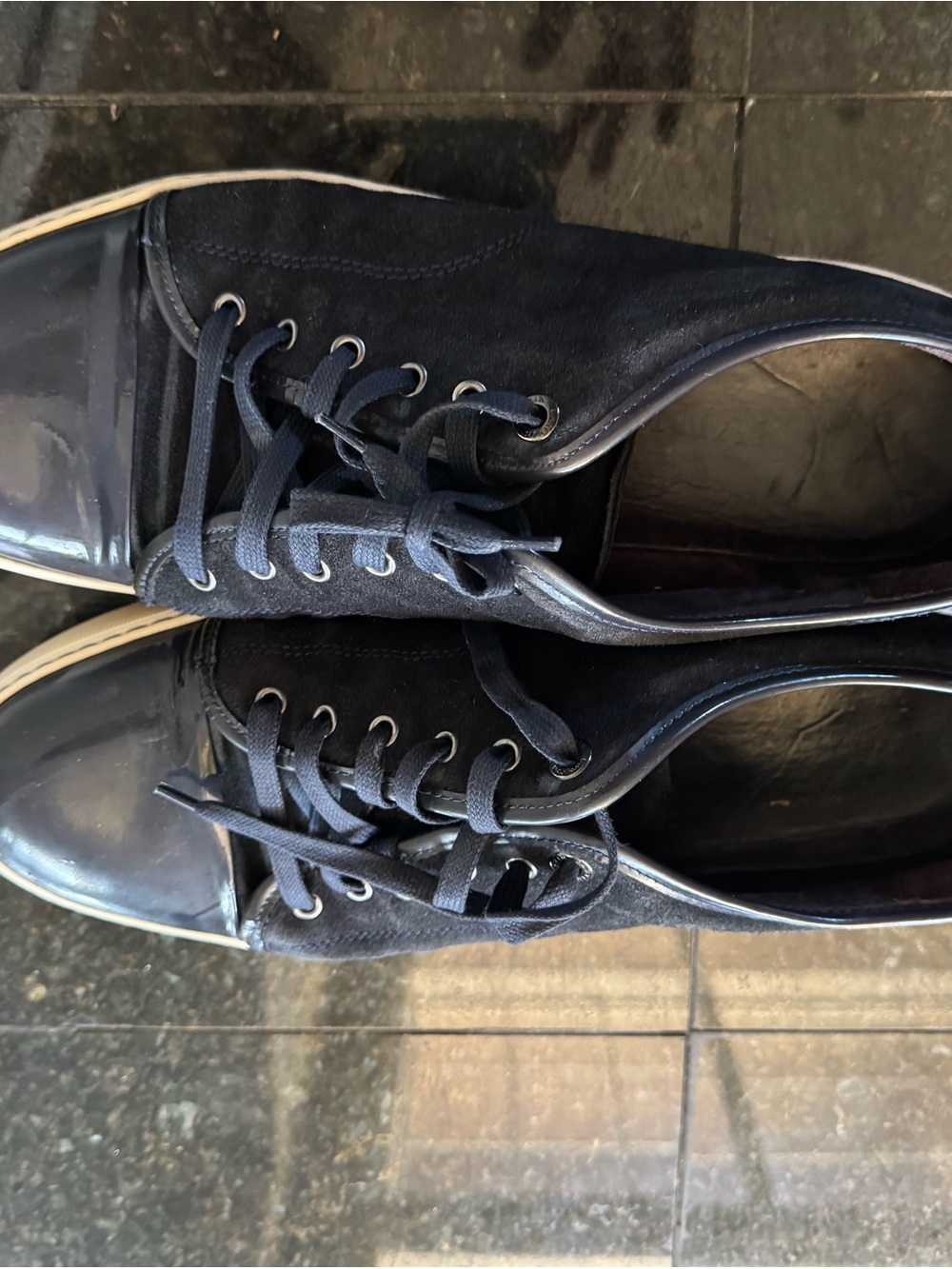 Lanvin Navy DBB1 Sneakers